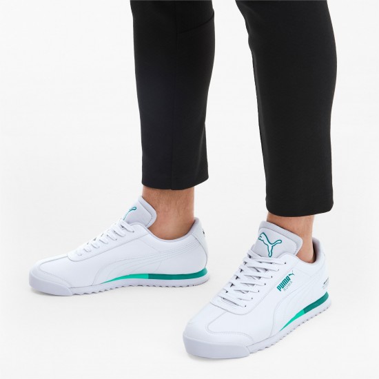 Puma White Mercedes AMG Petronas Roma Men's Sneakers Puma White Mercedes AMG Petronas Roma Men's Sneakers