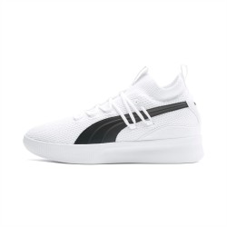 Puma White Clyde Court Core Basketball Shoes