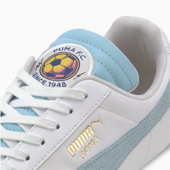 Puma White Roma Classic PUMA FC Men's Sneakers