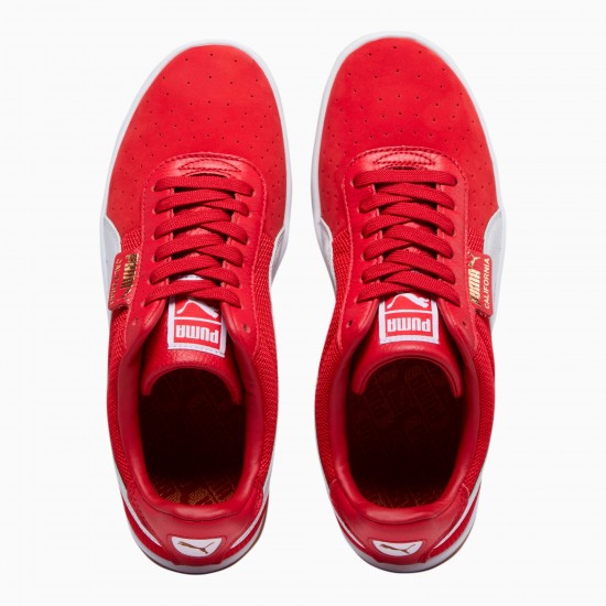 Puma Red California Casual Sneakers Puma Red California Casual Sneakers