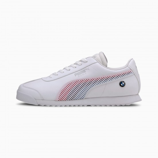 Puma White BMW M Motorsport Roma Mens Sneakers Puma White BMW M Motorsport Roma Mens Sneakers