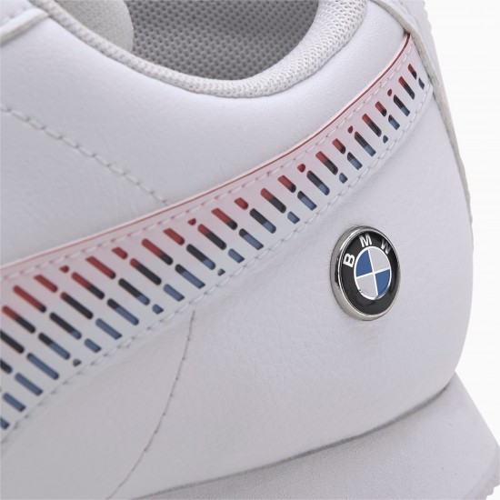 Puma White BMW M Motorsport Roma Mens Sneakers Puma White BMW M Motorsport Roma Mens Sneakers