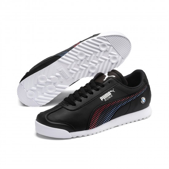 Puma Black BMW M Motorsport Roma Men's Sneakers Puma Black BMW M Motorsport Roma Men's Sneakers