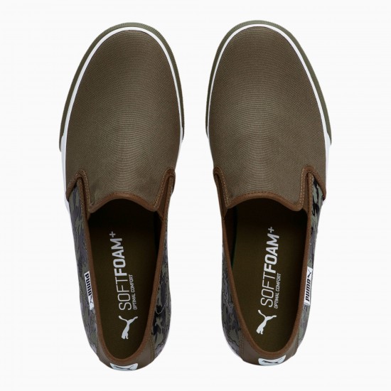 Puma Bari Camo Slip-On Shoes Black Puma Bari Camo Slip-On Shoes Black
