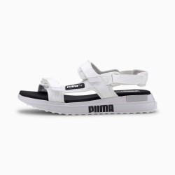Puma White Future Rider Sandals Slides