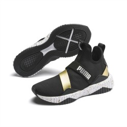 Puma Black Defy Mid Metal Women's Training Shoes