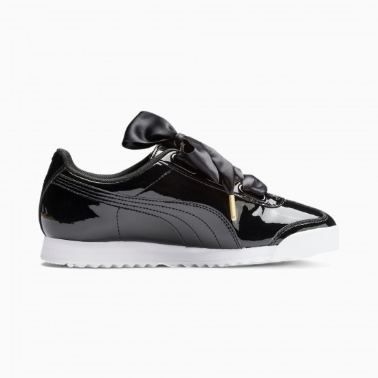 Roma Heart Patent Women's Sneakers Black Roma Heart Patent Women's Sneakers Black