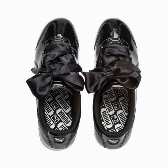 Roma Heart Patent Women's Sneakers Black Roma Heart Patent Women's Sneakers Black