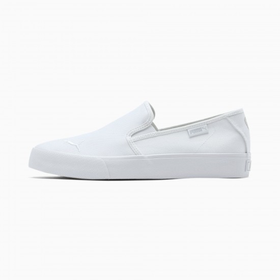 Puma Bari Slip-On Women's Shoes White Puma Bari Slip-On Women's Shoes White