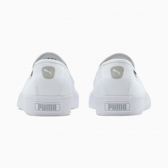 Puma Bari Slip-On Women's Shoes White Puma Bari Slip-On Women's Shoes White