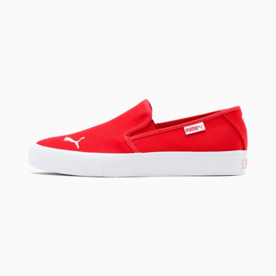 Puma Bari Slip-On Women's Shoes Red Puma Bari Slip-On Women's Shoes Red