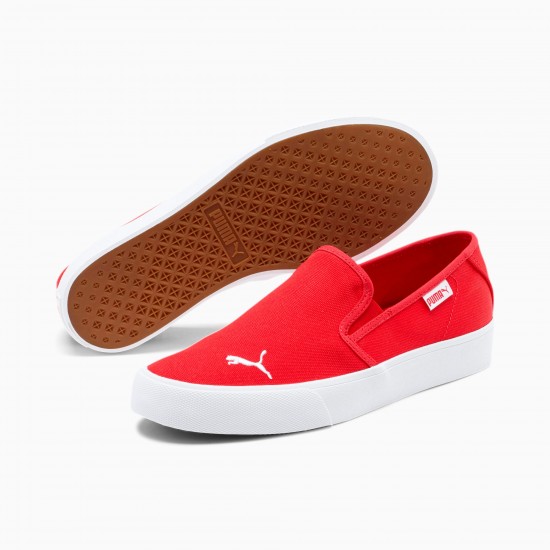 Puma Bari Slip-On Women's Shoes Red Puma Bari Slip-On Women's Shoes Red