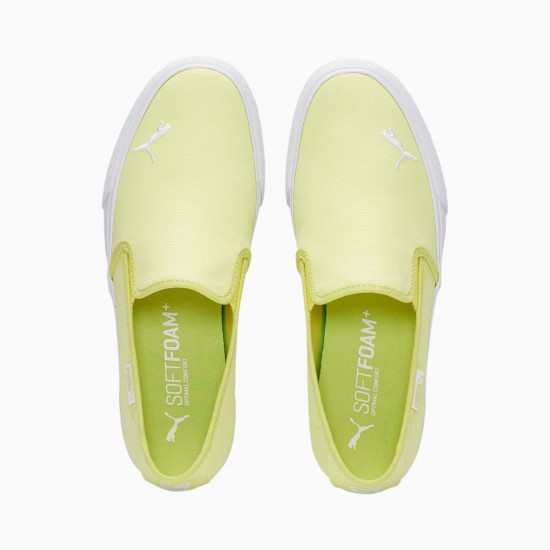 Puma Bari Slip-On Women's Shoes Yellow Puma Bari Slip-On Women's Shoes Yellow