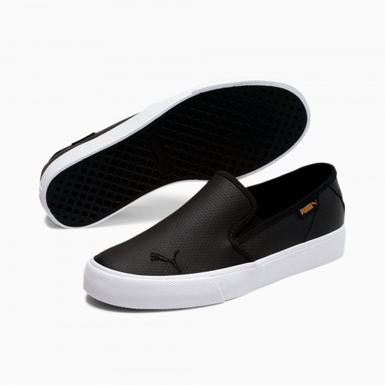 Puma Bari Cat Women's Slip On Shoes Black Puma Bari Cat Women's Slip On Shoes Black