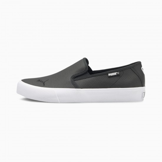 Puma Bari Cat Women's Slip On Shoes Black Puma Bari Cat Women's Slip On Shoes Black